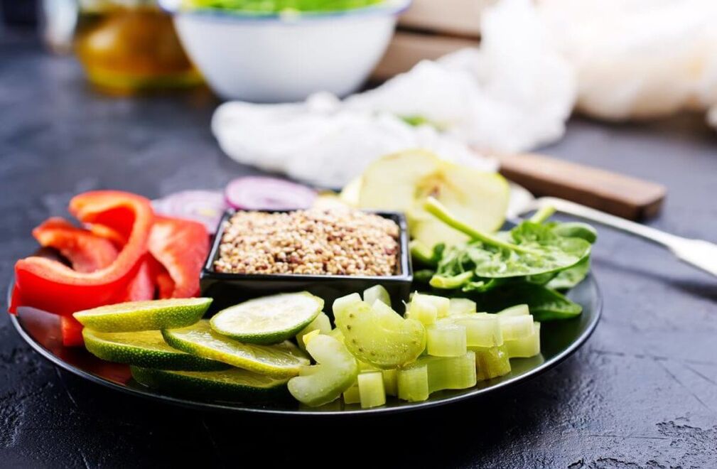 Légumes au régime au sarrasin
